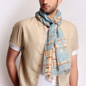 Beige Men Scarf