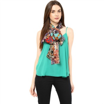 Polka And Floral design Shingora stole 