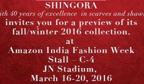 Shingora Invite for Amazon India Fashion Week