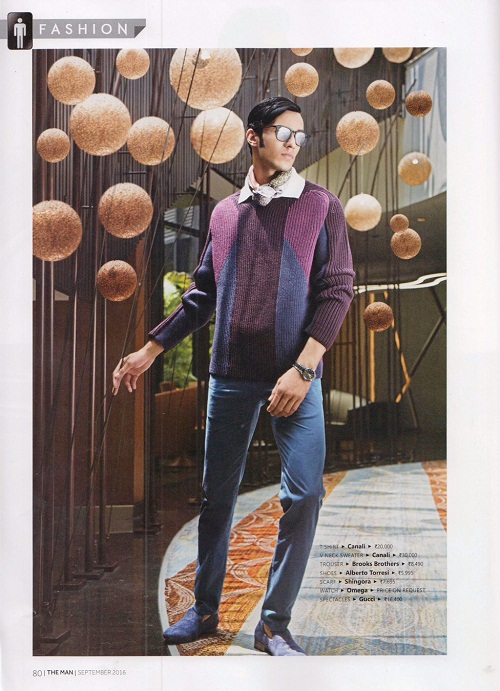 shingora scarf in the magazine The Man_September_2016